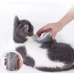 Cat Self Groomer Wall Corner Massage Brush Soft Rubber Pet Grooming Comb for Cats Kittens Hair Removal Shedding Trimming Tool
