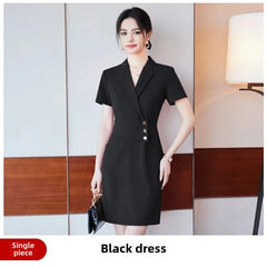 Elegant Suit Dress Women's Workwear Summer Jewelry Store High-end Atmosphere Beauty Salon Front Desk Reception Uniform