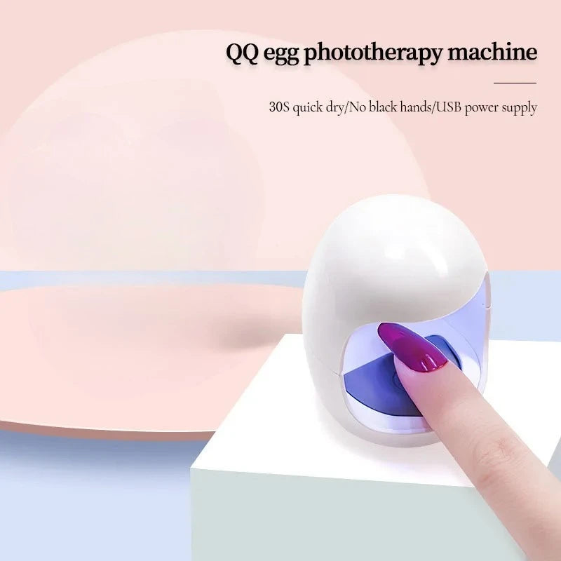 Mini LED nail dryer by Showlu Smart General, compact device with multiple LED lights for quick, efficient nail curing.