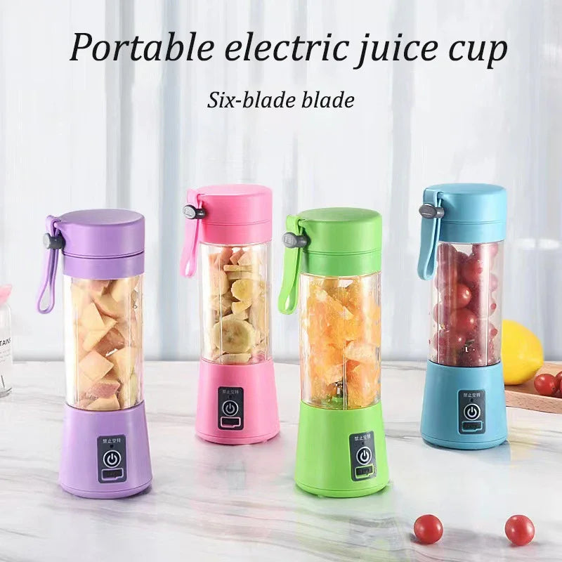 Portable mini USB juicer blender with sleek design, ideal for making fresh smoothies on the go.