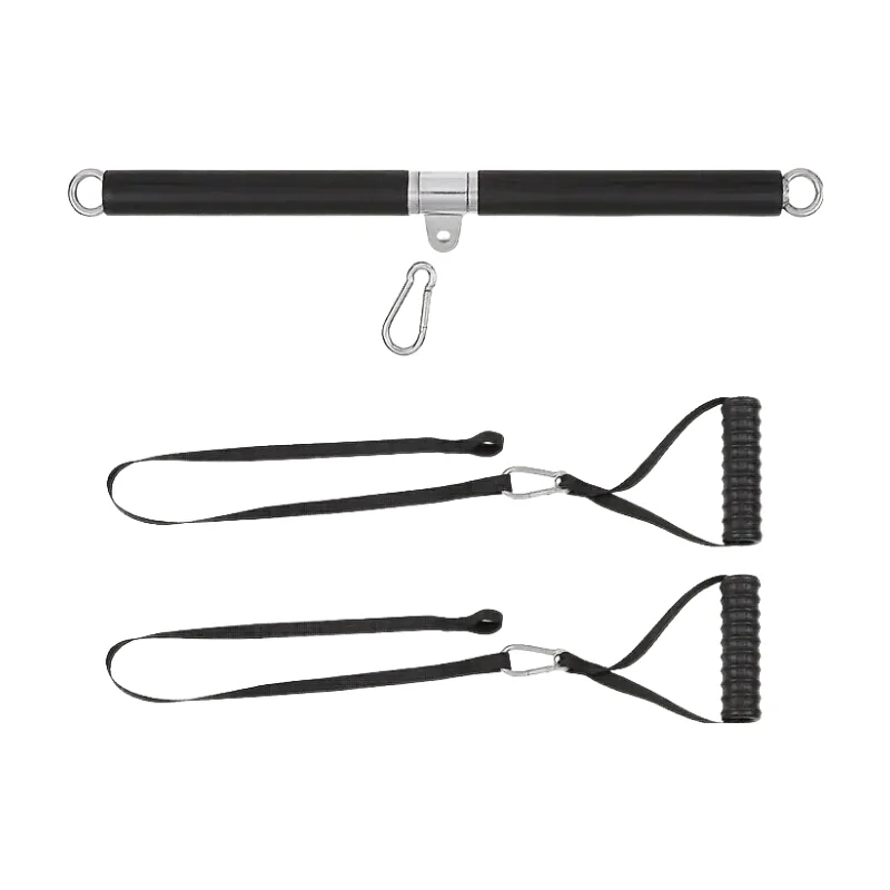 Showlu Tricep Rope Lat Pull Down attachment with durable nylon construction for strength training and muscle toning exercises.