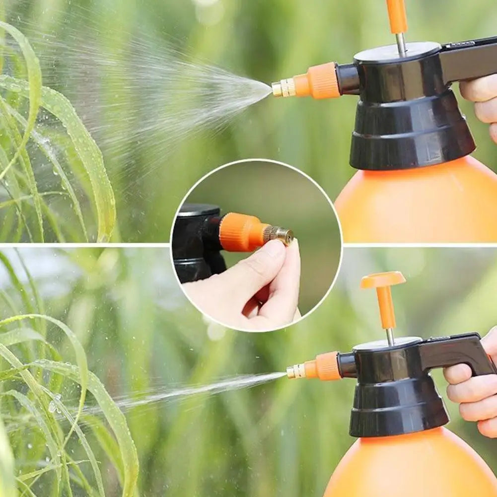 Showlu Smart General high pressure spray bottle with adjustable nozzle and ergonomic handle for gardening and cleaning tasks.