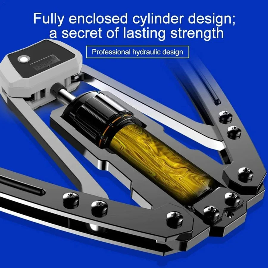 Showlu Hydraulic Power Twister Arm Exerciser with adjustable resistance from 22 to 440 lbs, displayed in use.