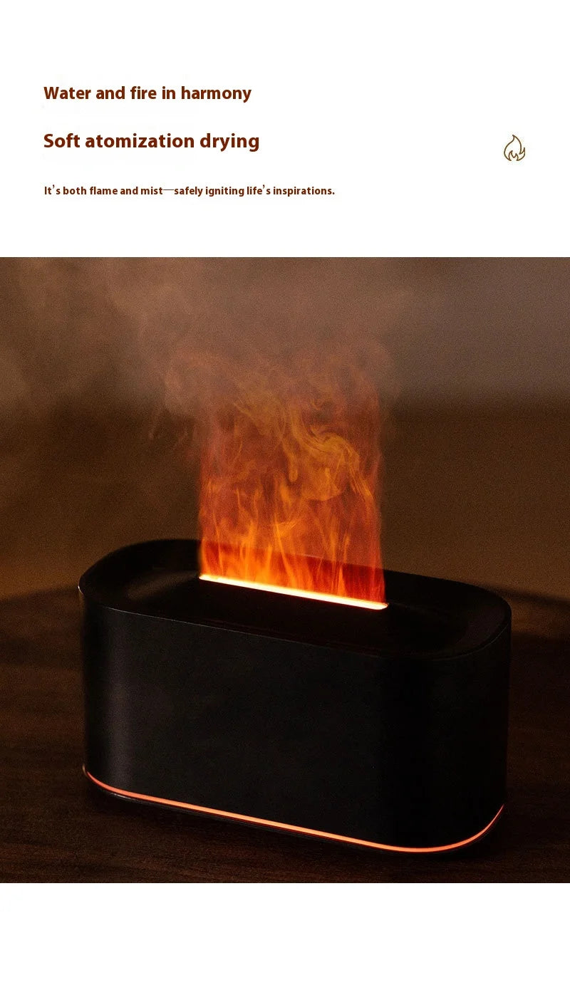 Showlu Smart General HOMEFISH Mini Aroma Humidifier emitting mist with a sleek white design and control buttons visible.