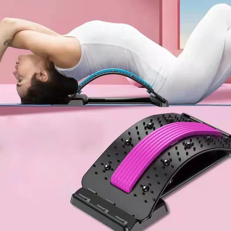 SHOWLU FASHION STORE GOT-TOG Back Stretcher, multi-level back cracker for pain relief, shown with adjustable design and padded support
