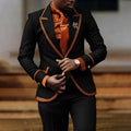 Men's slim fit formal suit by Showlu Fashion Store, featuring a tailored jacket and pants for evening parties and business events.