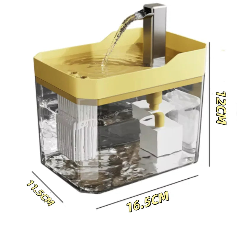 Showlu Smart General Pet Water Fountain Mini with flowing water and compact design for cats and small dogs.