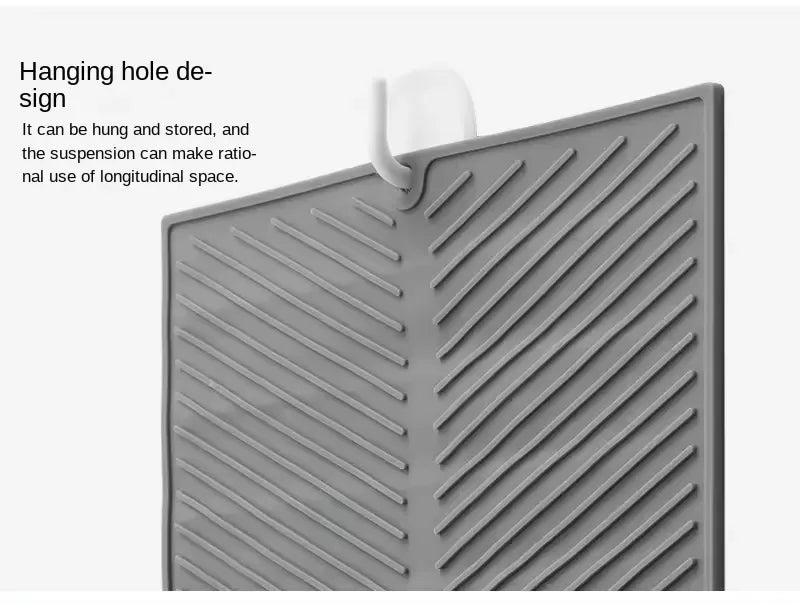 Showlu Smart General silicone sink protector mat with raised edges and drain slots, designed to protect sink surfaces.