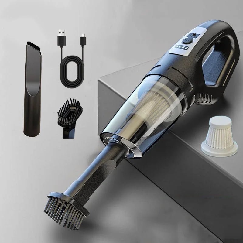 Showlu Smart General mini car vacuum cleaner with compact design and handheld nozzle for cleaning car interior surfaces.