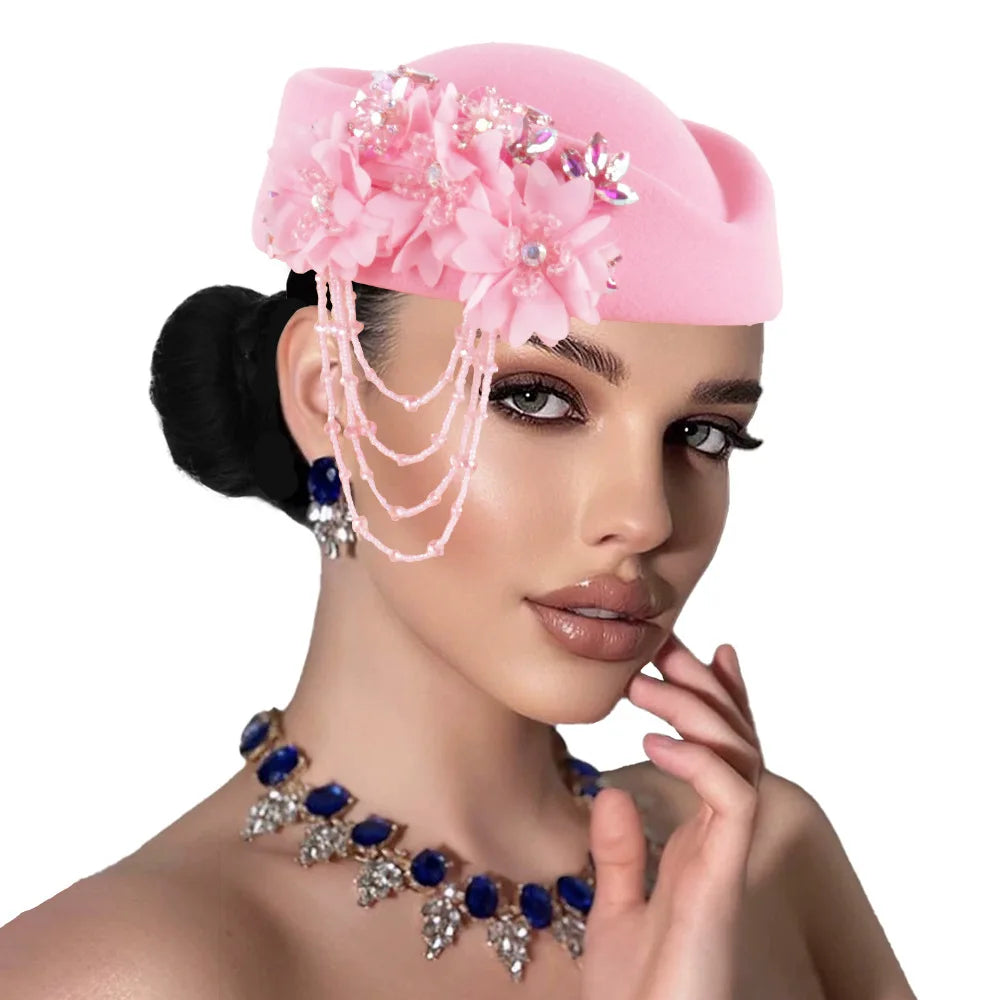 African headtie fashion turban hat for women, featuring a soft floral head wrap suitable for summer, autumn, church, or casual occasions.