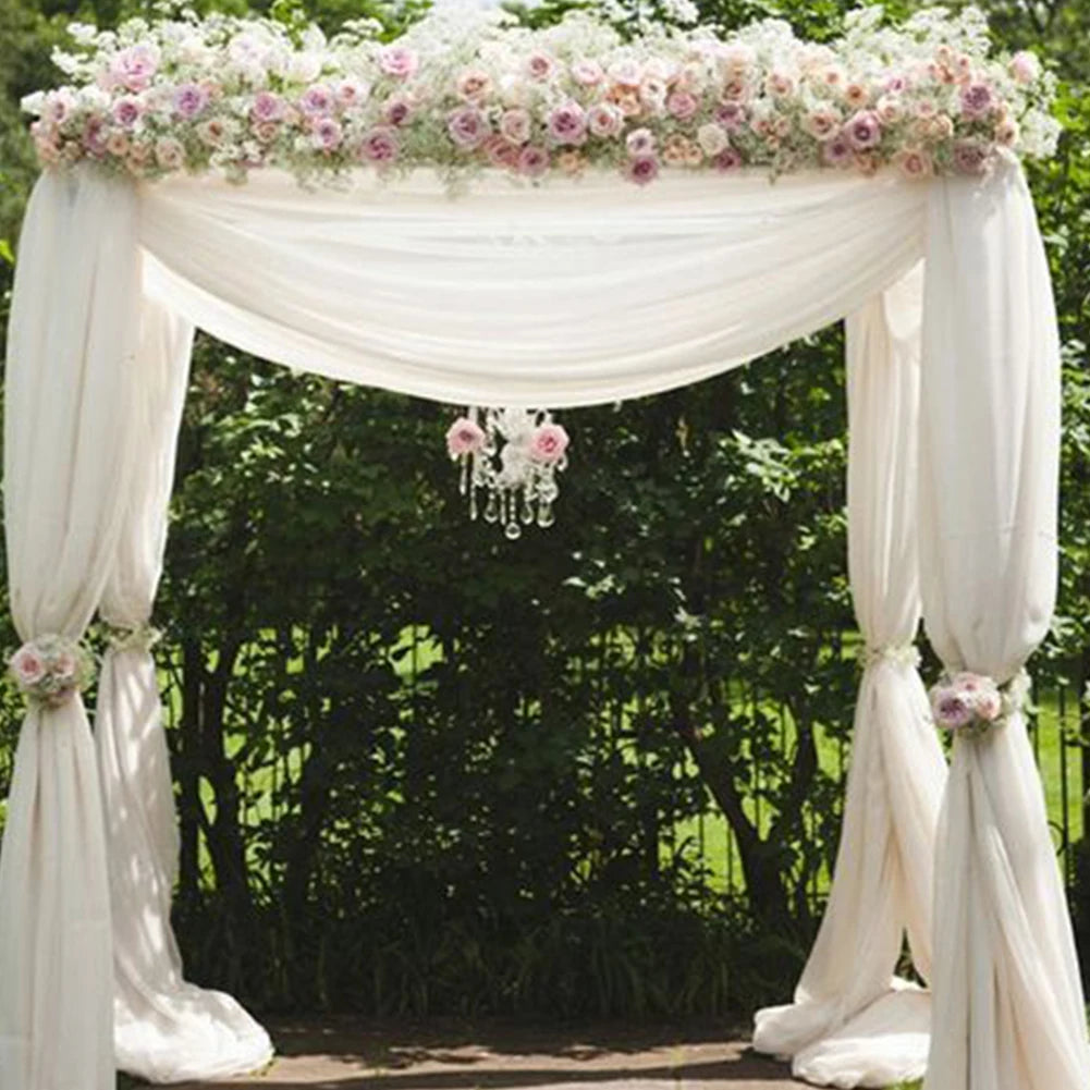10x10ft Heavy Duty 4-Post Wedding Backdrop Stand and Canopy Chuppah