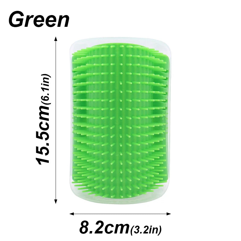 Showlu Fashion Store cat brush comb with catnip, wall-mounted scratcher and massager for grooming and entertaining cats.