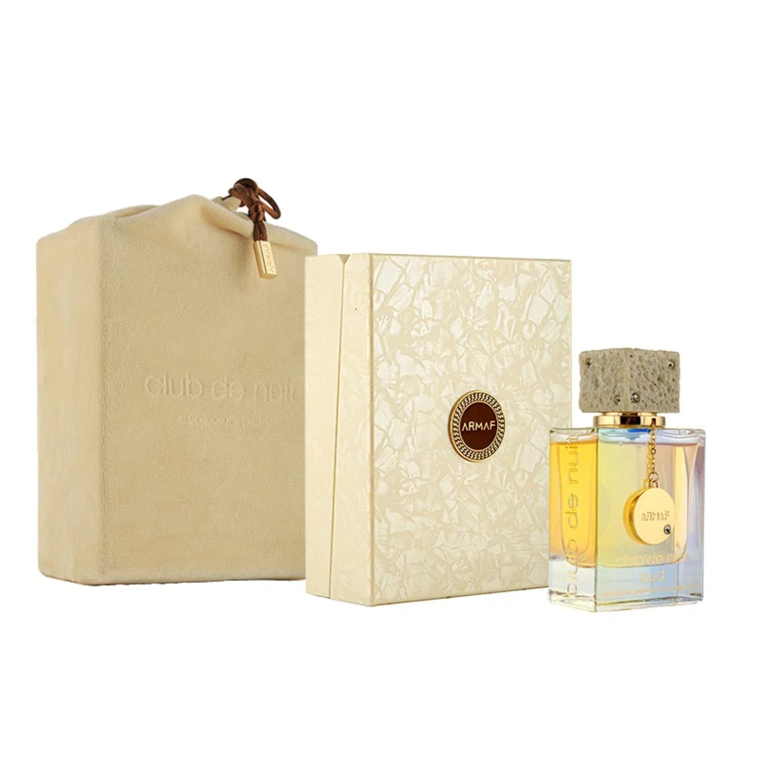Unisex Armaf Club De Nuit Intense Man Oud EDP 100ml Arabian Cologne bottle with elegant packaging.