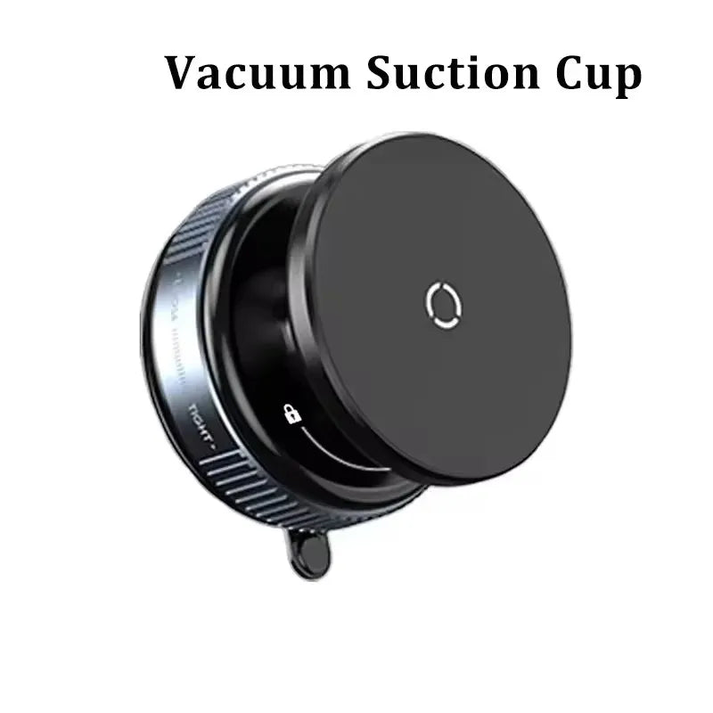 Showlu Smart General Car Phone Holder 360-degree rotation mounted on a vehicle dashboard with a smartphone secured in place.