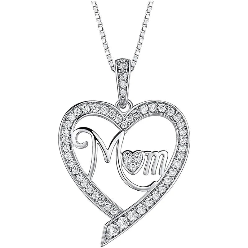 Heart-shaped pendant necklace by ZHIXUN, hollow zinc alloy jewelry, stylish party accessory with delicate design.
