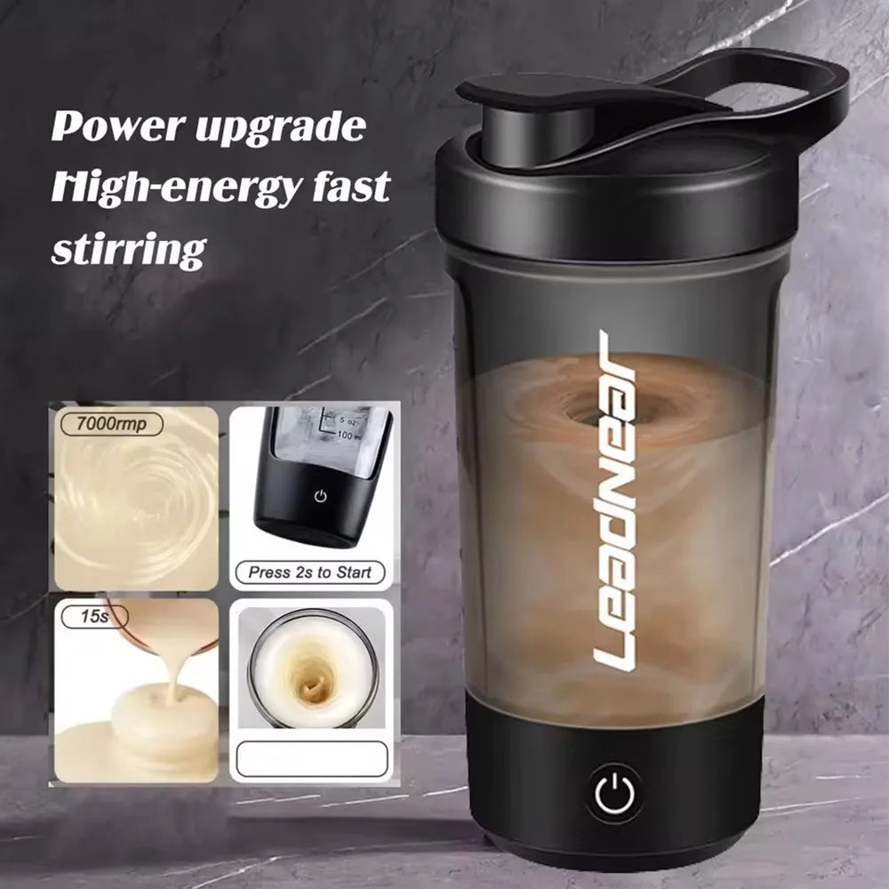 650ml Electric Protein Shaker Bottle and Portable Blender