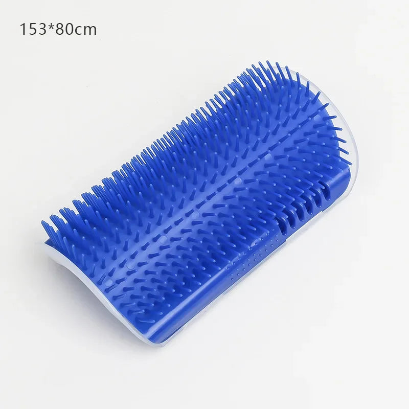 Showlu Fashion Store cat massage tool and self-cleaning pet hair removal comb with wall mount for cats and pet grooming.