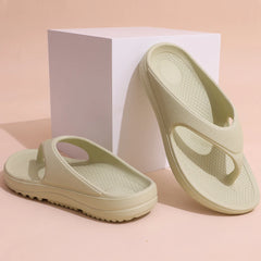 Comwarm Thick Sole Flip Flops For Women And Men Summer Yoga Mat Outdoor Beach Thong Sandals For Shower Non-Slip Soft Slippers