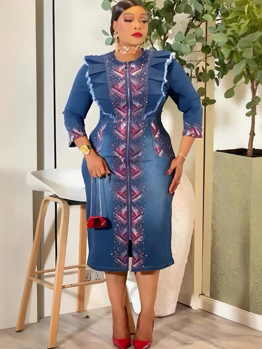 Elegant African plus size dresses from Showlu Smart General featuring vibrant designs and flowing fabrics for stylish occasions.