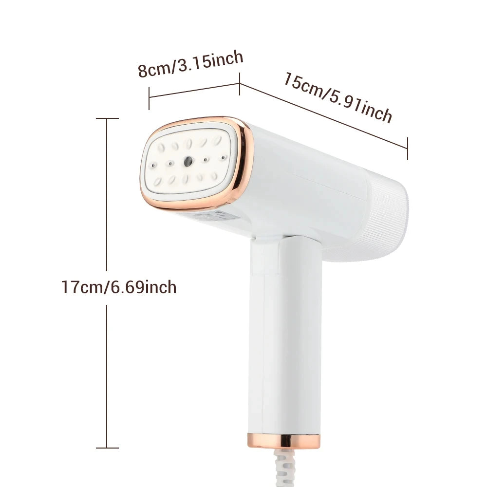 Showlu Smart General HOMEFISH 1000W portable foldable garment steamer with water tank and foldable design for easy use and storage.