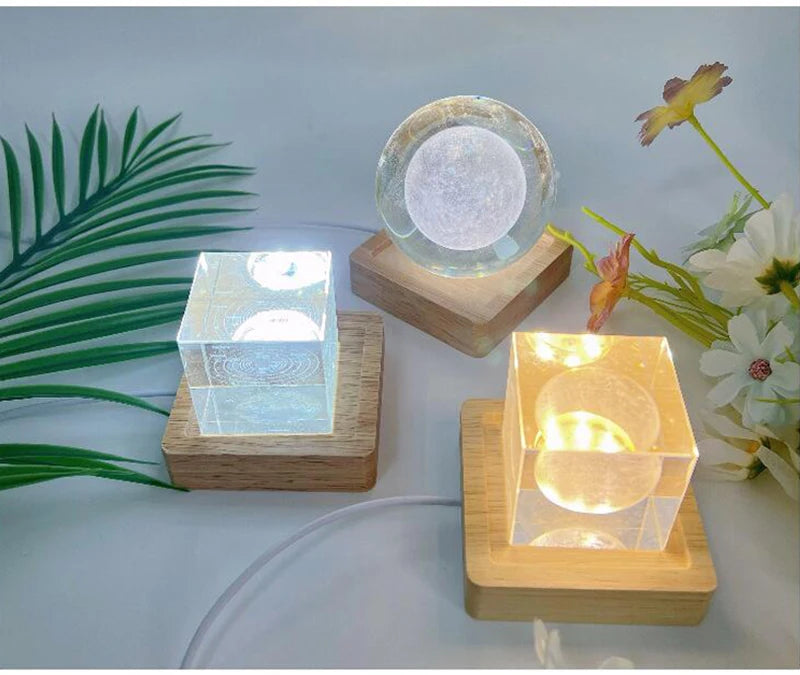 Showlu Smart General LED Smart Ambient Orb emits colorful ambient light, showcasing its sleek, spherical design and vibrant illumination.