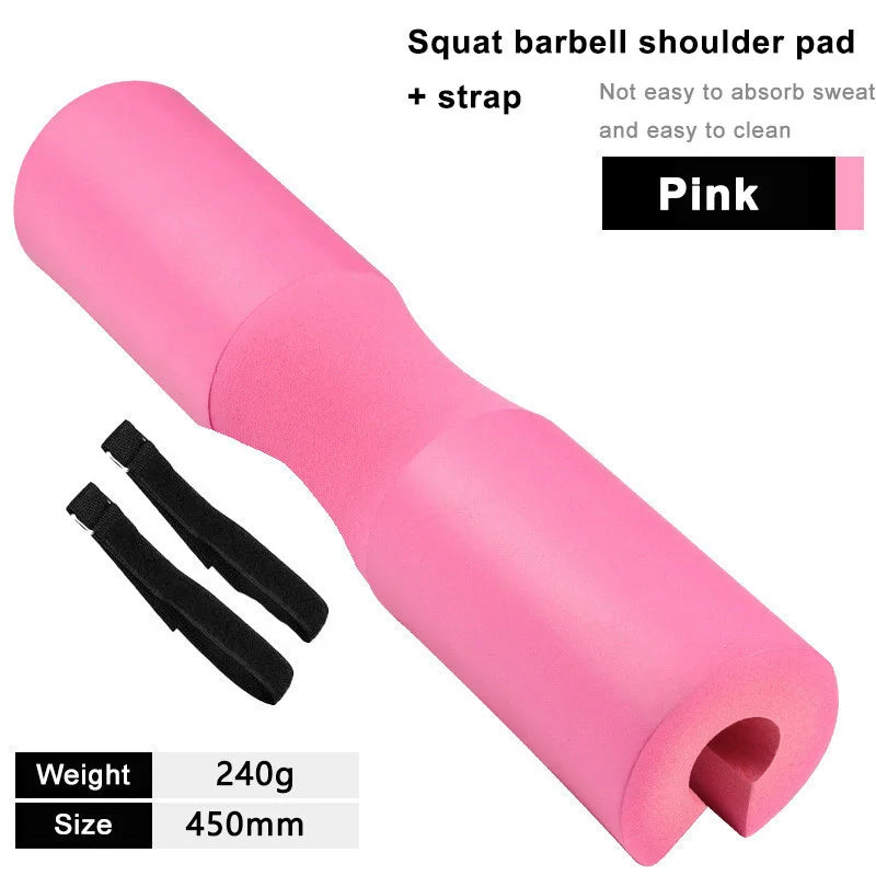 Thickened non-slip barbell shoulder pads for weightlifting and squats, providing neck support and protection during workouts