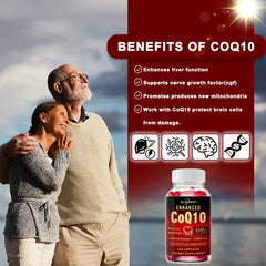 COQ10 Capsules For Improve Heart Brain Nerve Cell Mitochondria Sperm Motility Egg Quality Relieve fatigue Lower Blood Pressure