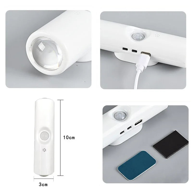 Showlu Smart General rechargeable motion sensor LED cabinet light with magnetic USB for under counter and closet illumination.