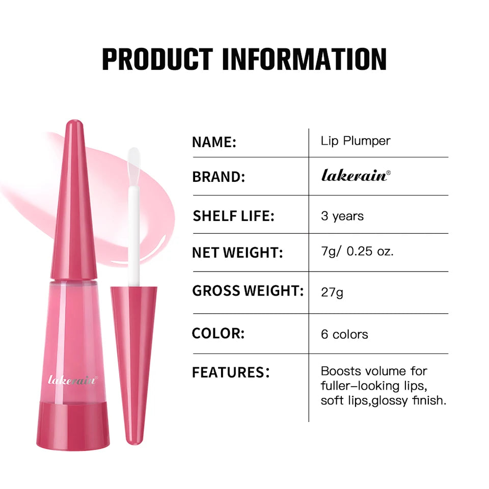 Showlu Smart General Lip Oil Plumper applying glossy, nourishing lip oil on lips for a fuller, healthy look.