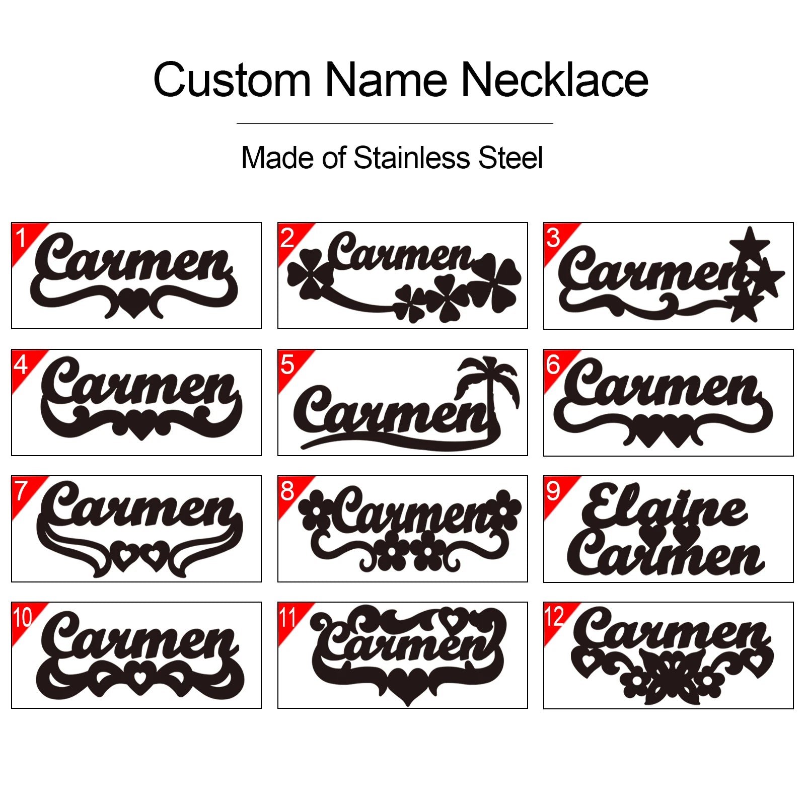 Personalized stainless steel gold choker necklace with custom name, stylish jewelry by Showlu Fashion Store