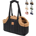 Showlu Waterproof Dog Tote Bag Carrier with secure harness clip, designed for easy transportation of small dogs.
