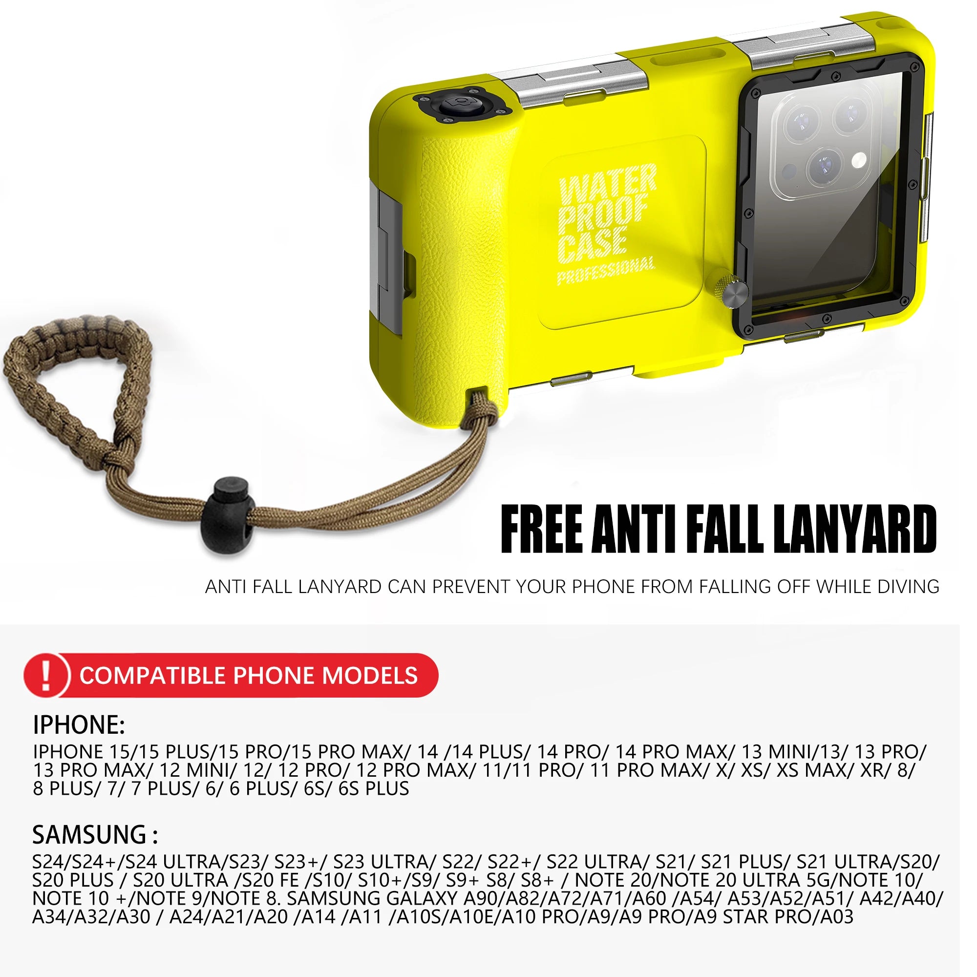 Showlu Smart General waterproof phone pouch, universal beach case, clear plastic material, designed for protecting smartphones at the beach.