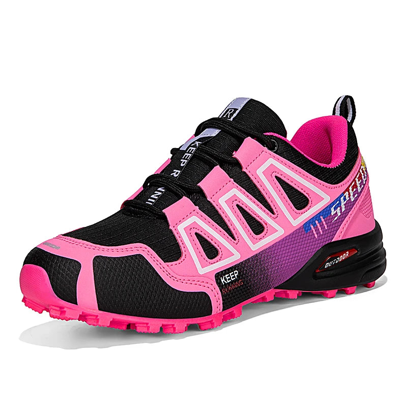 Women's waterproof hiking shoes by Showlu Fashion Store, outdoor sports shoes ideal for walking, running, and biking adventures.