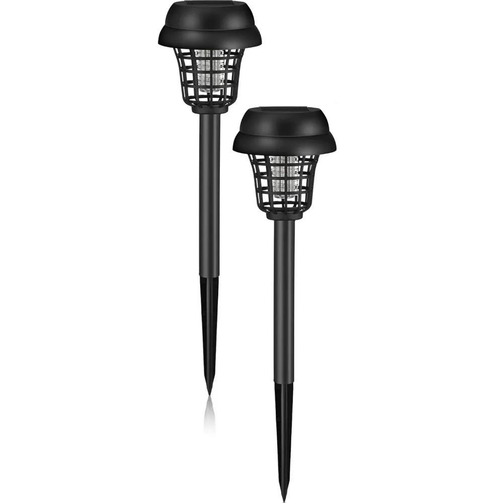 Showlu Smart Solar Bug Zapper with two light modes, outdoor mosquito killer, solar-powered insect trap, and UV light for pest control.