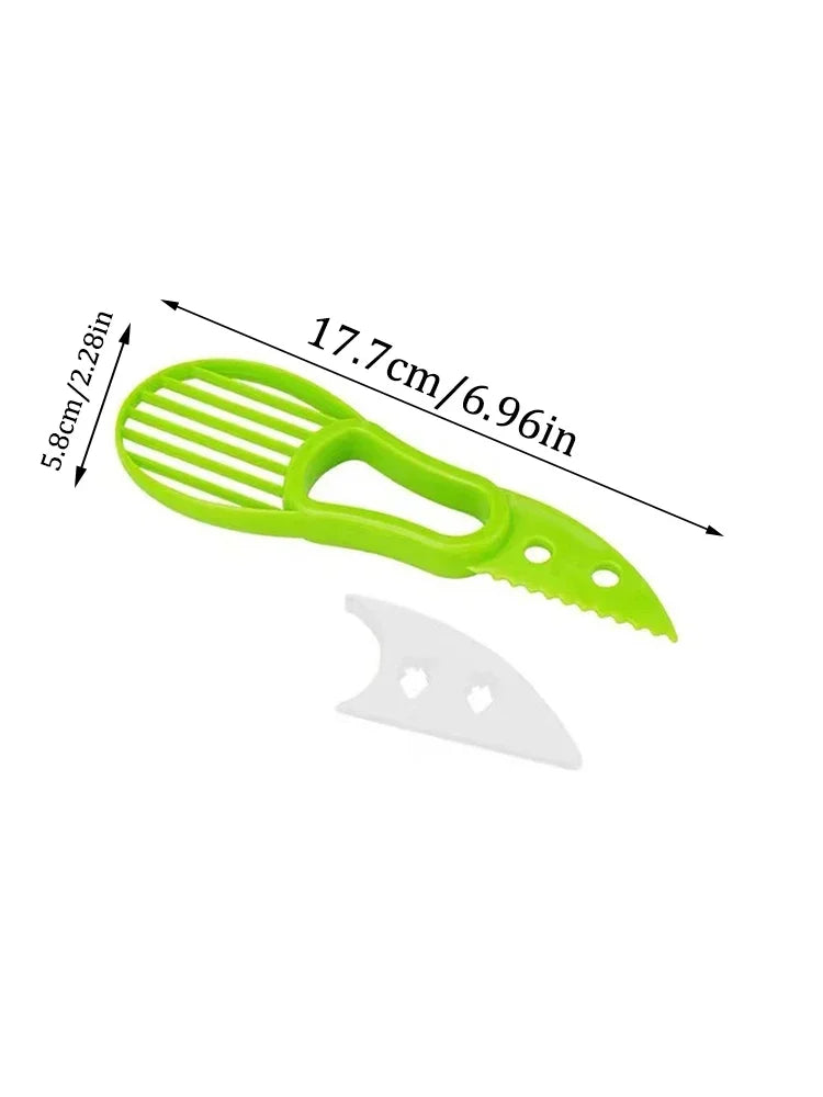 Showlu Smart General 3 in 1 avocado tool with peeler, pitter, and slicer for easy avocado preparation.