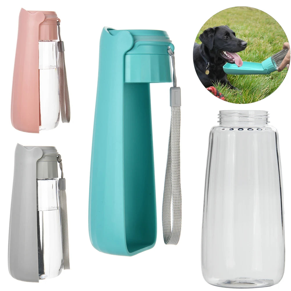 Holapet portable dog water bottle with high capacity leak-proof pet bowl, ideal for outdoor walks and hydration.