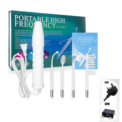 Facial Galvanic High Frequency Facial Therapy Wand For Hair Growth 4 In 1 Acne Removal Skin Care Glass Tube Facial Beauty Tools