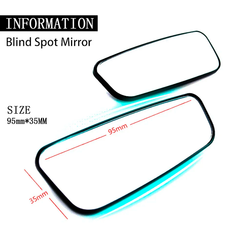 Showlu Smart General universal convex side mirror clip-on for car blind spots, showing the mirror attached to a vehicle side mirror.
