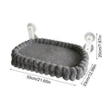 Foldable Showlu Cat Window Perch with double-sided plush fabric, designed for comfortable kitten lounging on a window.