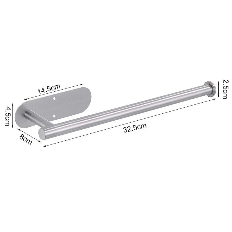 Wall mounted paper towel holder by Showlu Smart General, showcasing a sleek metal design for easy kitchen or bathroom use.