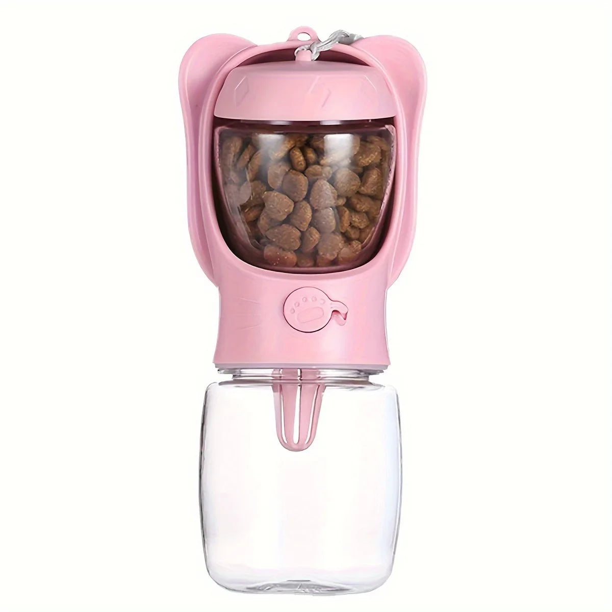 Showlu portable dog water bottle and food container for pet travel, compact pet travel accessories for dogs.
