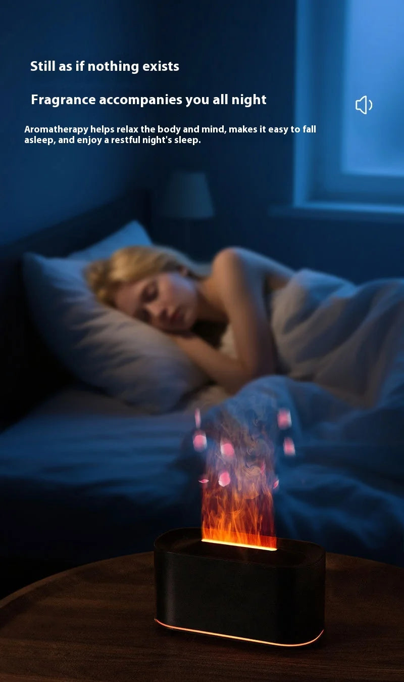 Showlu Smart General HOMEFISH Mini Aroma Humidifier emitting mist with a sleek design, ideal for adding moisture and aroma to your space.