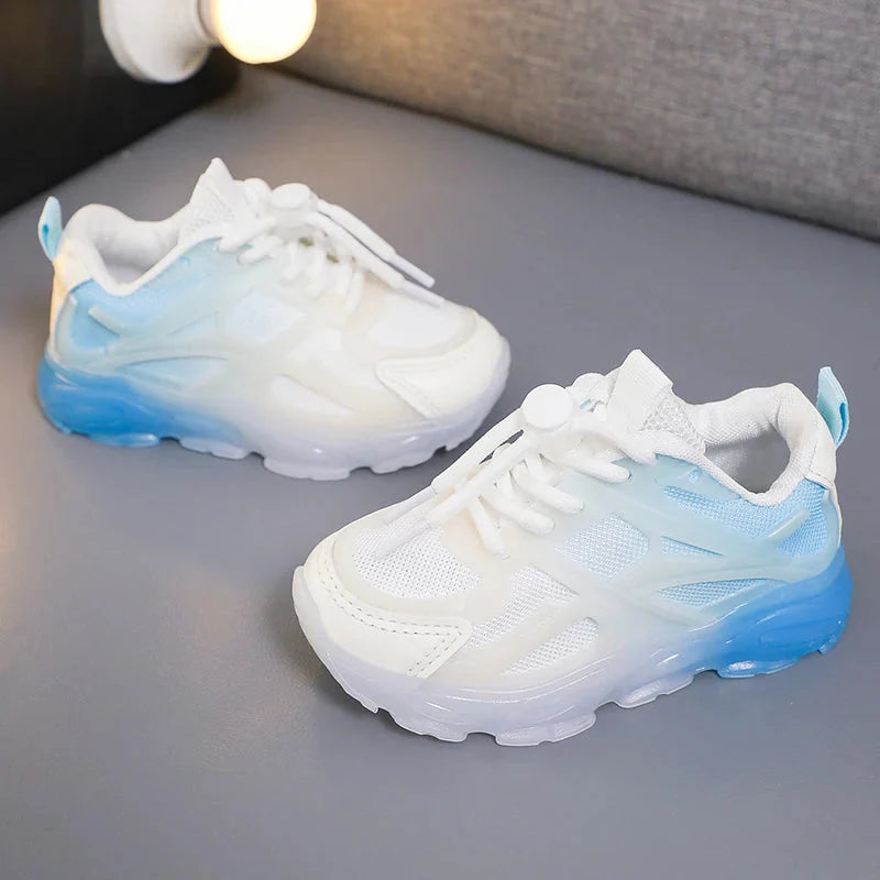 Children's SHOWLU breathable mesh sneakers, lightweight walking shoes for kids, designed for comfort and airflow.