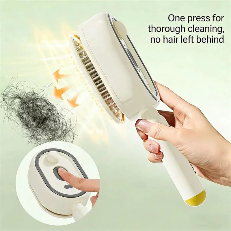 Rechargeable Showlu Smart General 3-in-1 scalp steam massage comb with sleek design and multiple massage settings.