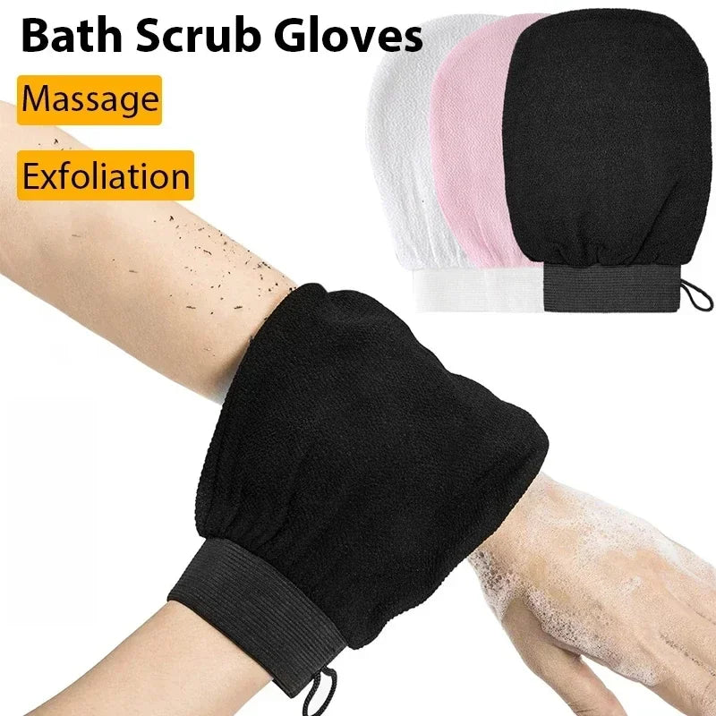 Showlu Smart General exfoliating bath scrub glove for gentle, thorough skin exfoliation and cleansing during bath or shower.