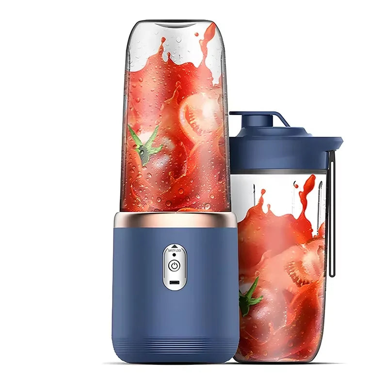 Showlu Smart portable mini blender with USB charging, compact smoothie maker in black, ideal for on-the-go blending.