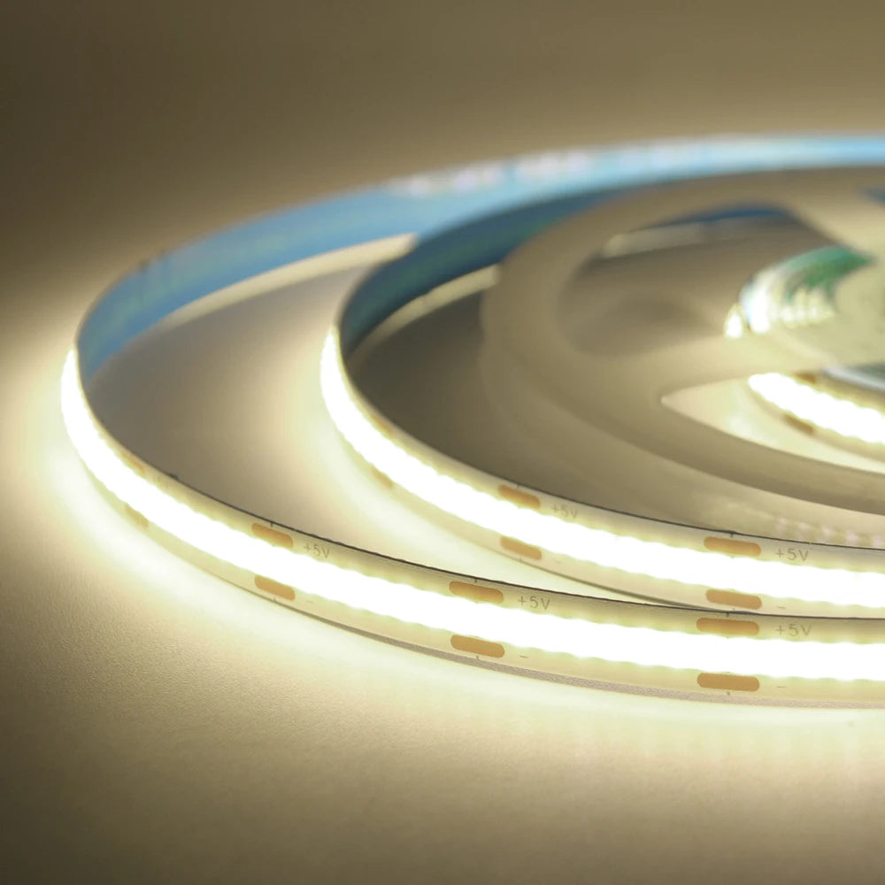 Slim Motion Sensor LED strip light with USB power by Showlu Smart General, featuring a sleek design and motion-activated lighting.