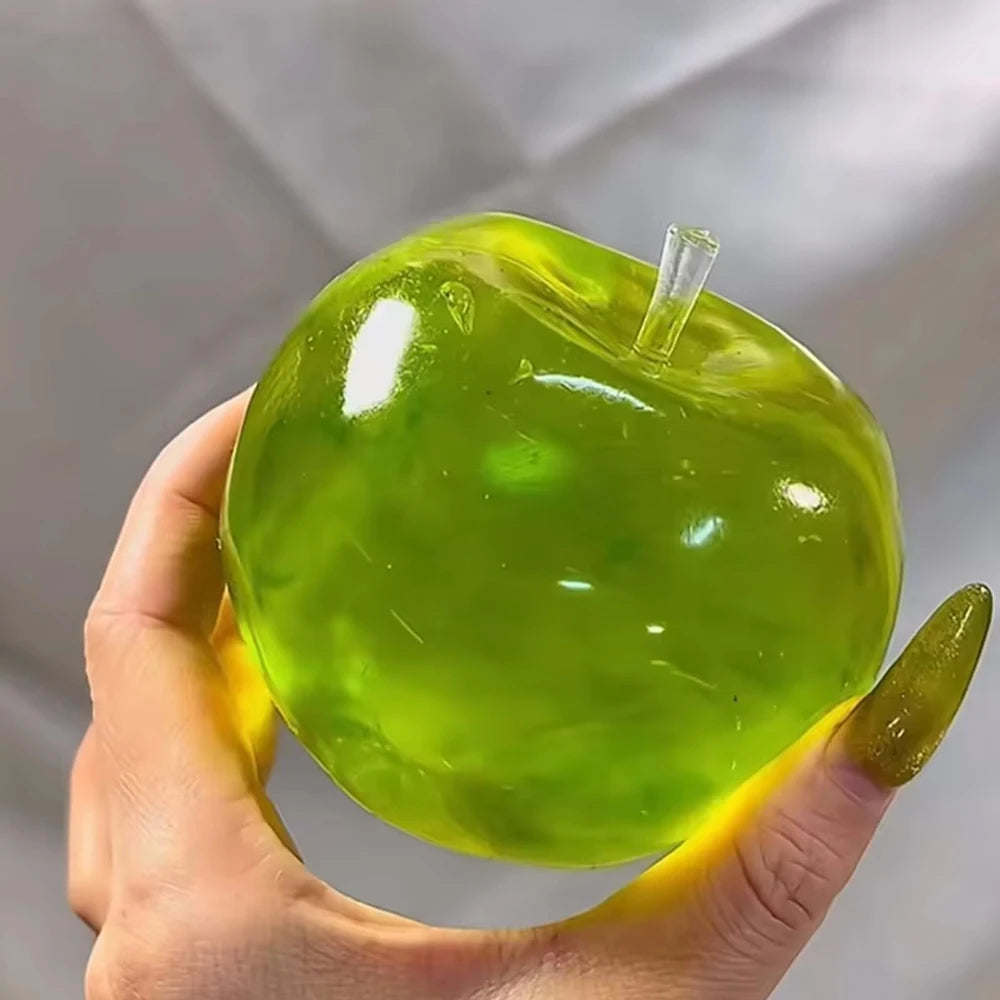 Transparent squishy maltose stress ball by Showlu Fashion Store, slow-rise sensory ball for hand exercise and stress relief.