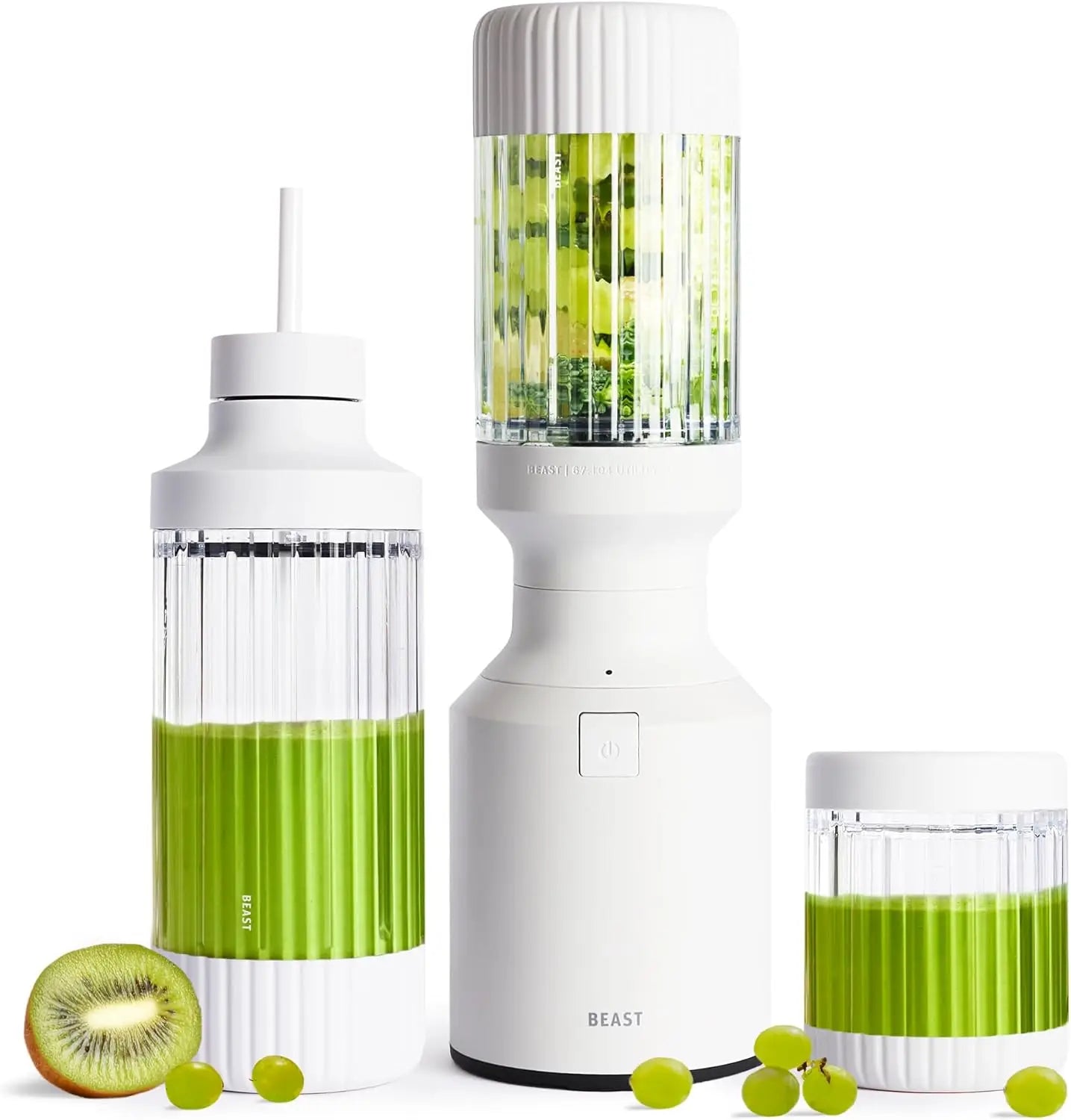 Compact DIXSG Mighty 850 personal blender with XL vessel for smoothies, shown with blending jar and control buttons.