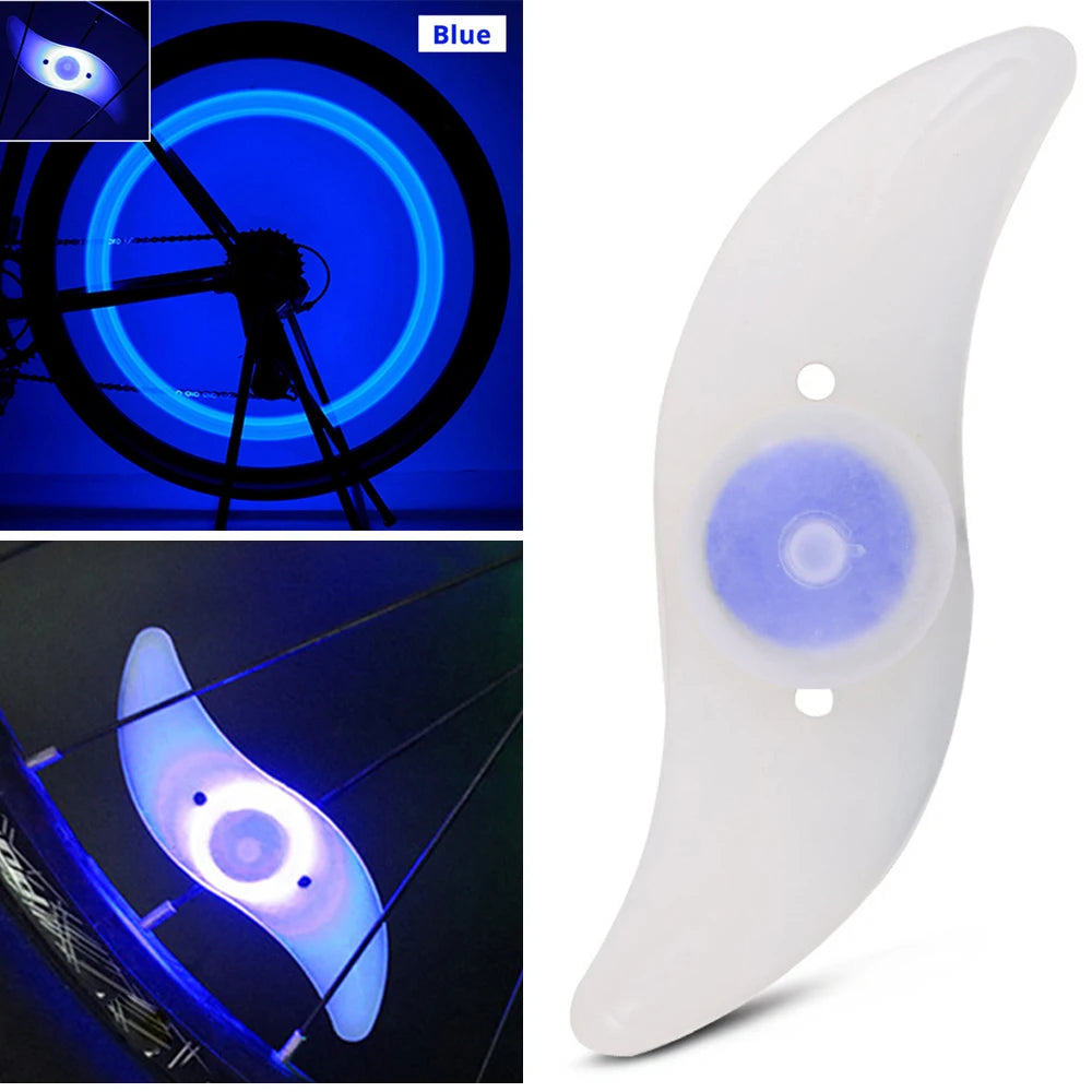 Showlu Smart General bicycle spoke LED wheel light with flashing tire lights mounted on a wheel for enhanced visibility at night